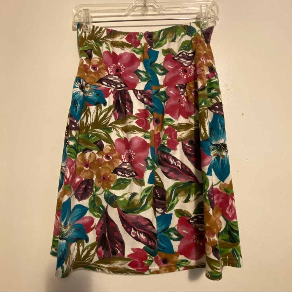 Vintage Top & Skirt Outfit Cristin Stevens Sports Floral Women’s Medium USA - Picture 2 of 15